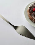 Cake server, brushed