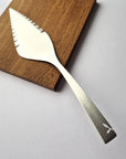 Cake server, brushed